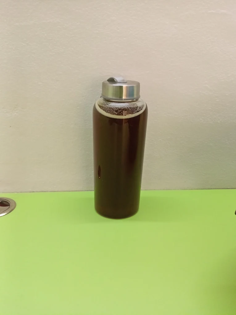 Bottled raw honey